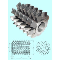 Фреза червячная М 9,0  кл.т.А, Р6М5, 20град 140х150х40мм; 4°28' (2510-4218) ГОСТ 9324-80 тип 2 