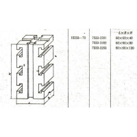Опора Квадратная  60х 60х 40 с Т-образными пазами 12мм (7033-2201) ГОСТ 15233-70 (восст.)