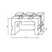 Опора прямоугольная  45х 30х 90 облегченная передвижная под паз 8мм (ДСПМ2-08) (восстановленная)
