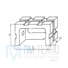 Опора прямоугольная  45х 30х 90 облегченная передвижная под паз 8мм (ДСПМ2-08) (восстановленная)