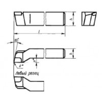 Резец Проходной упорный отогнутый 40х25х200 Т5К10 левый