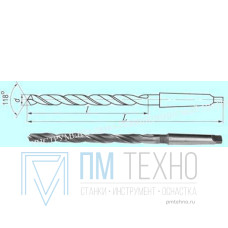 Сверло d  7,5х 90х170 к/х Р6М5